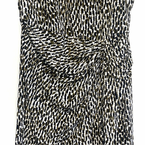 Burberry Brit Freeda Printed Ruched Silk Dress US 8 Retail $795 - Picture 9 of 14